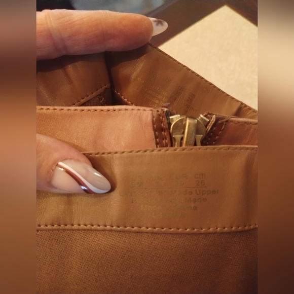 Franco Sarto Lapis brown leather zip up tall boots - Picture 11 of 16